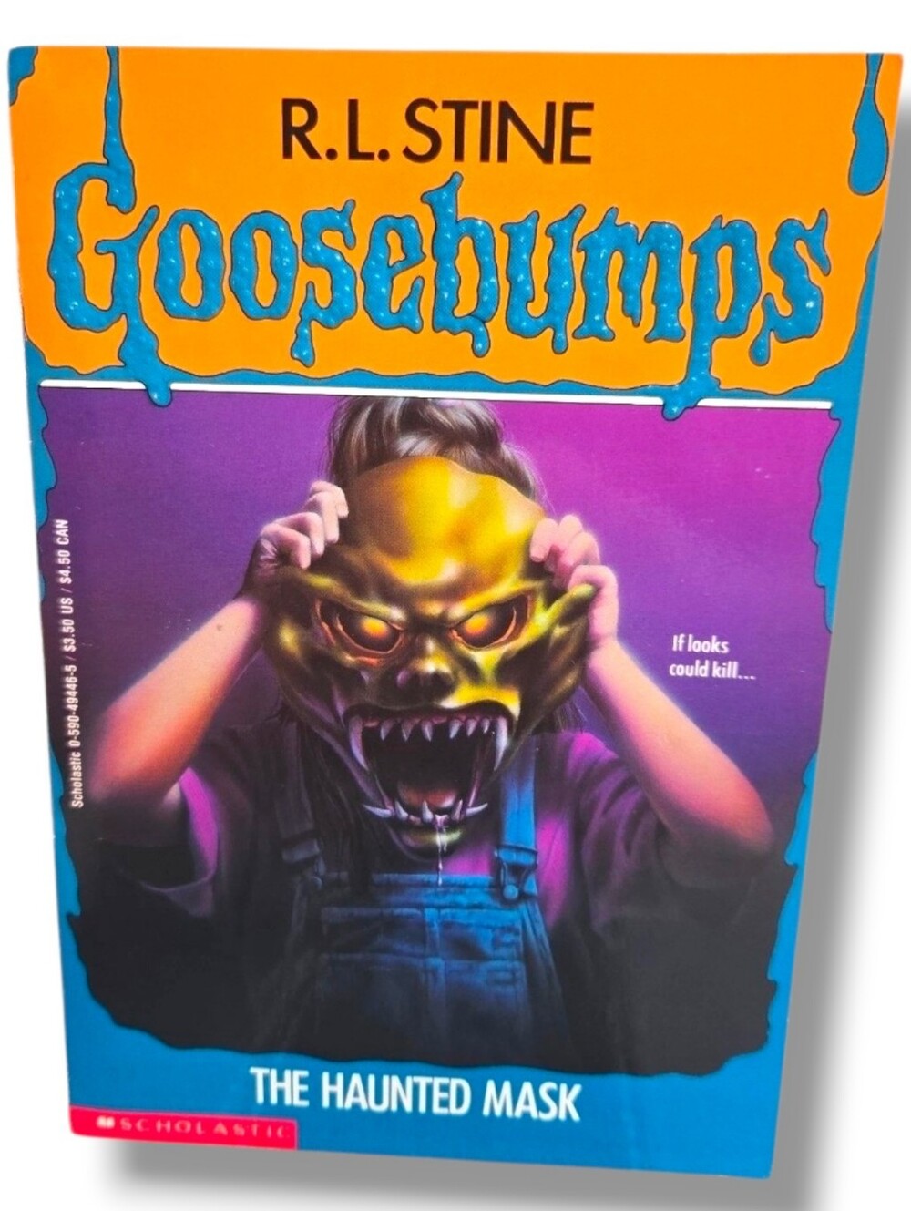 Goosebumps: The Haunted Mask 1993 First Scholastic Printing, Vintage R.L. Stine